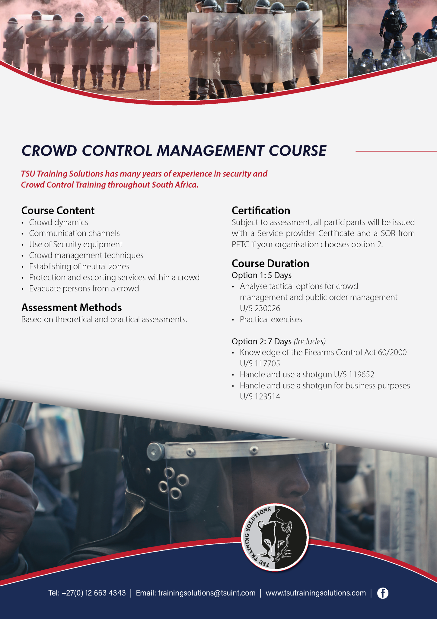 Crowd Management Training Module Riot & Crowd Control – TSU Training Solutions